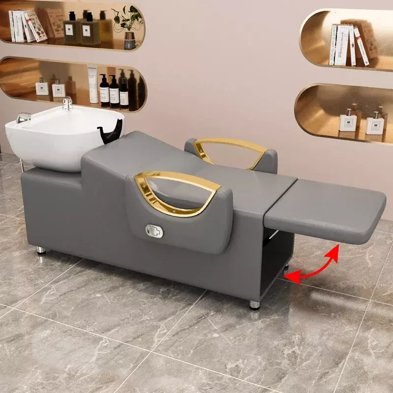 Portable Modern Shampoo Chair Comfy Luxury Sink Spa Salon Chairs Water Therapy Washing Bed Cadeira Ergonomica Salon Furniture