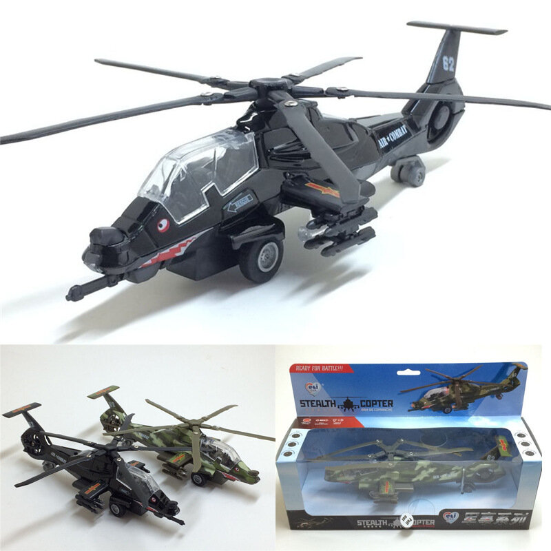 نموذج طائرة لعبة للأطفال ، هليكوبتر الصوت والضوء ، نموذج سبيكة Diecast ، هدايا لعبة قابلة للجمع ، مجموعة B115