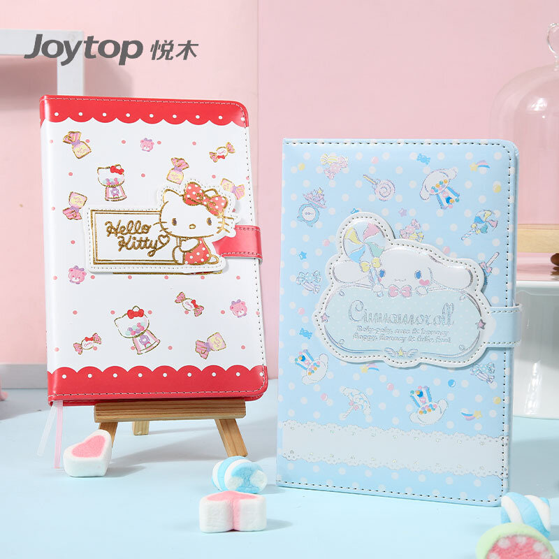 Sanrio Hello Kitty ReteBookawaiiプリントパターンノートブックcrosollハンドブックポムパープル学生メモ帳文房具