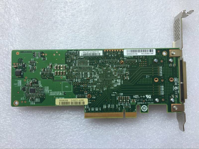 LSI SAS 9205-8E H3-25360-04H 8-PORT 6GB SAS SATA PCI-E HOST BUS ADAPTER karty