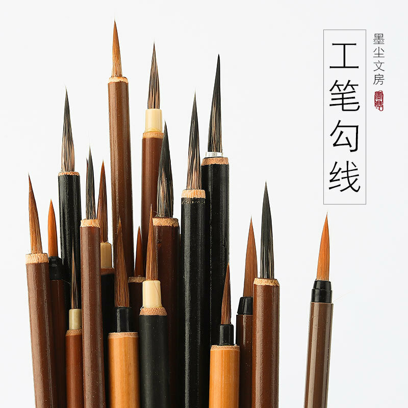 3ピース/セット中国の絵画筆ペン,筆,ペン,塗料,油絵用