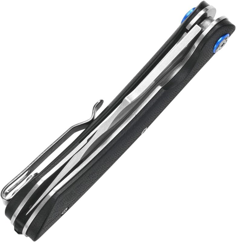 Sitivien-Steel Blade Folding Knife, Micarta Handle, Pocket EDC Knife para Home Tool, Camping ao ar livre e caminhadas, ST146, 14C28N, G10