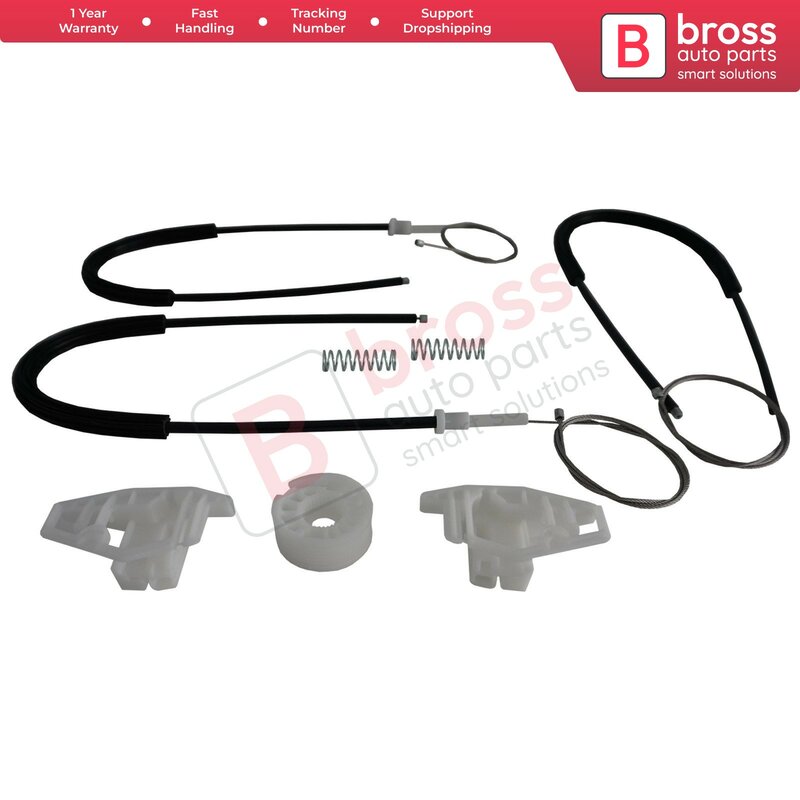 Bross 자동차 부품 전동 윈도우 레귤레이터 수리 키트, 시트로엥 Xsara Picasso 2005-2010 용, 전면 왼쪽 도어, BWR1030