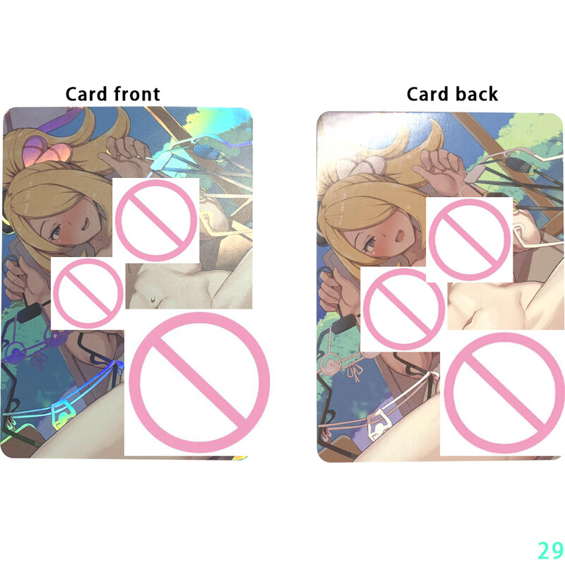 Anime Fire Emblem Card: As Pedras Sagradas, Eirika Naked Girl Cartão de coleção, Refrativo Cor Flash Otaku Presentes, 63*88mm, Sexy