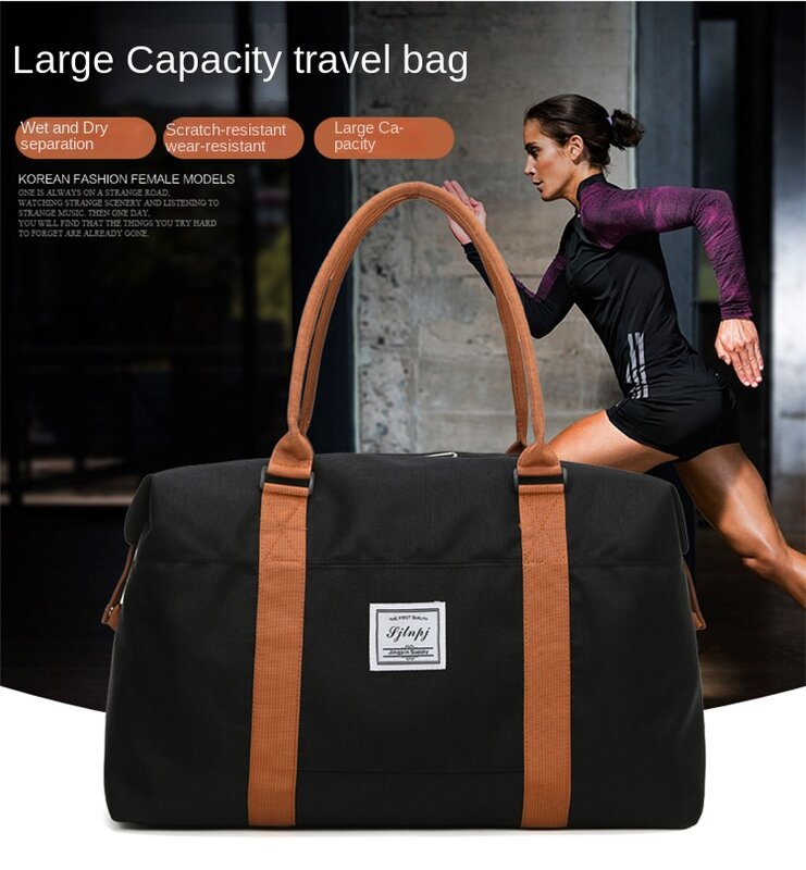 Fashion Large Travel Bag Women Cabin Tote Bags Handbags Oxford Cloth Canvas Waterproof Shoulder Bag Women Weekend Overnight 여행가방