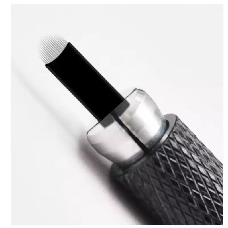 500 Stück hochwertige Einweg 18u Tattoo Nadeln Augenbrauen u Form Haar von für Augenbrauen Microb lading Permanent Make-up manuellen Stift