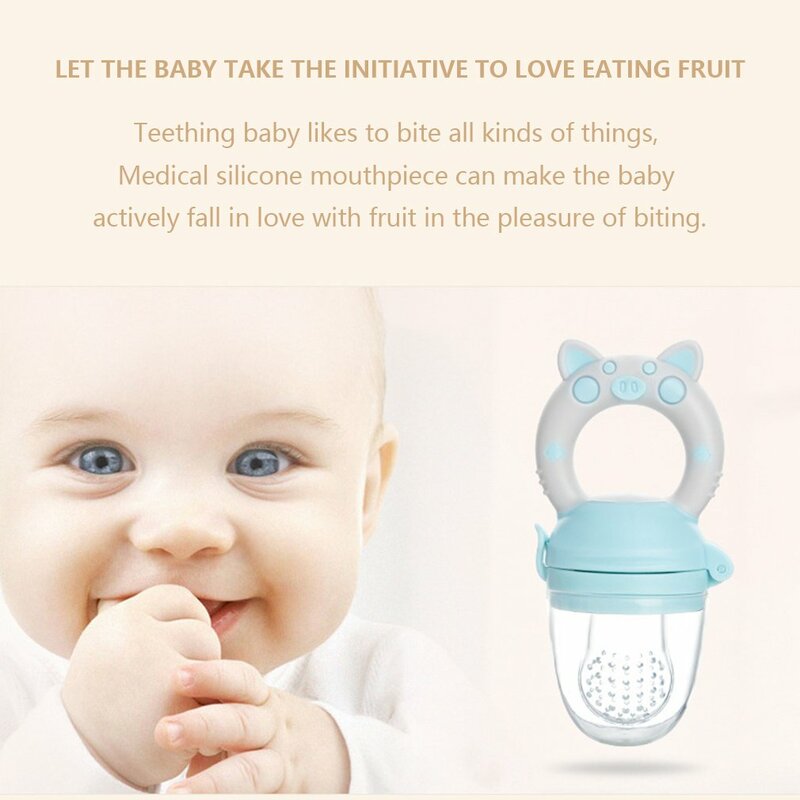 Silikon frische Lebensmittel Knabber Baby Feeder Kinder Jungen Mädchen Obst Brustwarzen füttern sichere Säugling Baby liefert Nippel Schnuller Flaschen