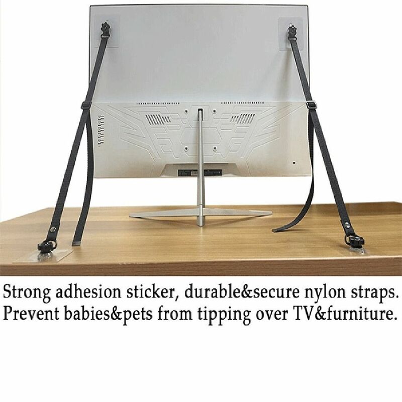 Tali pengaman TV, aksesori tali keamanan Anti Ujung layar datar untuk bayi mencegah jatuh jangkar TV