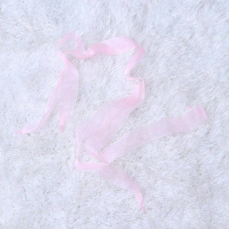 1 paio 4CM allargamento trasparente scarpe basse da donna corde da scarpe per feste danza escursionismo decorazioni Hip-hop (rosa)