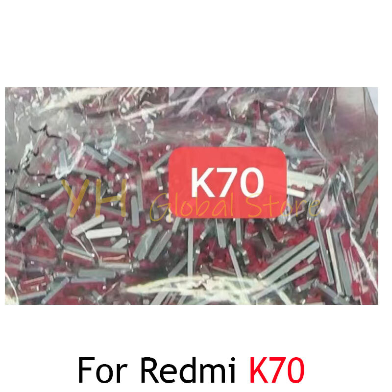10 Stuks Voor Xiaomi Redmi K50i K70 K60 K50 Pro Ultra Power Knop Aan Uit Volume Omlaag Knop Sleutel Reparatie Onderdelen