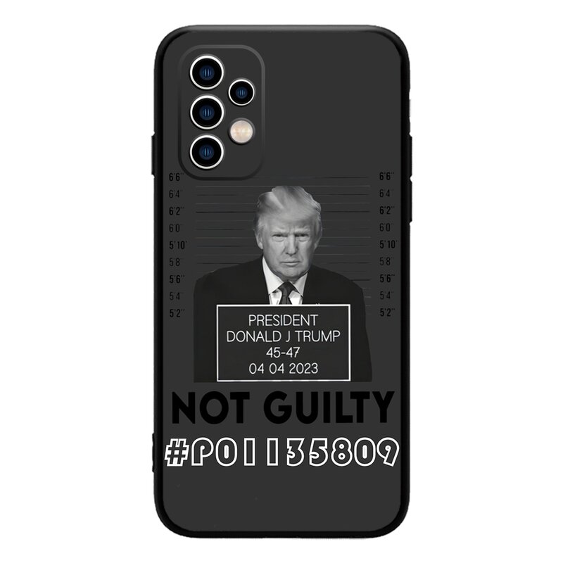 Capa para telefone Mugshot de Donald Trump, capa para Samsung Galaxy A54, 53, 52, 51, F52, A71, nota 20 Ultra, S23, M30, M21, # P01135809