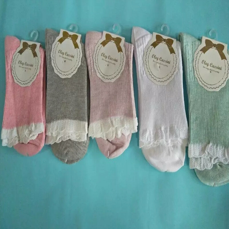 9 pasang/lot kaus kaki Ibu hamil tersedia dalam 5 warna garis vertikal 34-38 untuk kaus kaki musim semi dan musim gugur