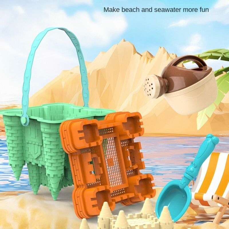 Beach Sand Toys Set Creative Children's Pyramid Castle Sand Mold Fun Outdoor Games Beach Accessories for Boys Girls