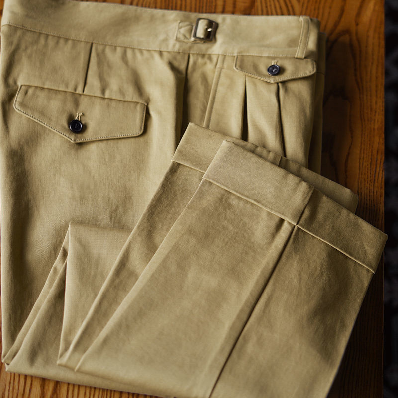 Męskie 2023 wiosna lato modne solidne spodnie kolorowa bawełniana męskie Retro luźne proste spodnie męskie biznes Casual spodnie V83