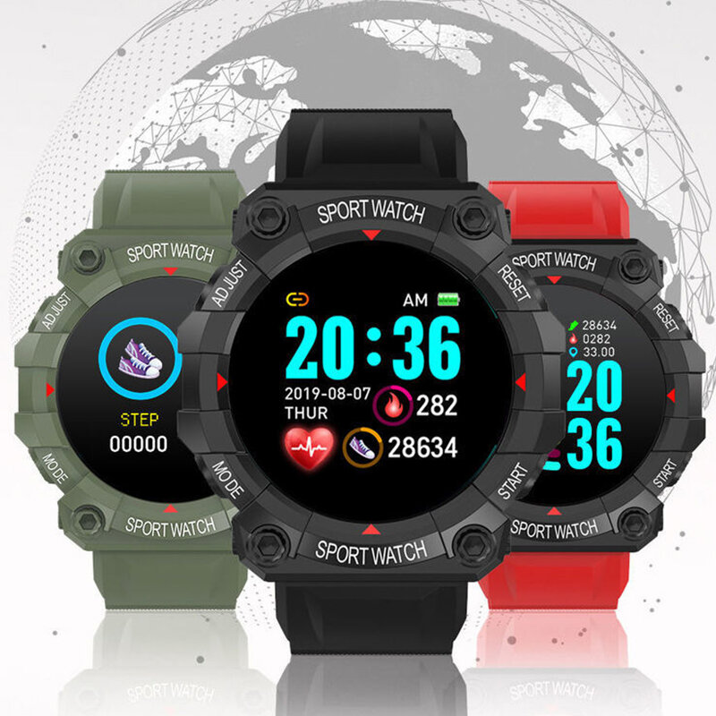 Smart Touch Fitness relógio de pulso para homens e mulheres, smartwatch, pulseira conectada, IOS, Android, FD68S