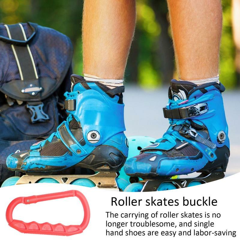 Shopping Bag Holder Roller Skates Buckle Shoe Hanger Hook Clip Reusable Skates Carrier Buckle Shopping Bag Holder Handle Grocery