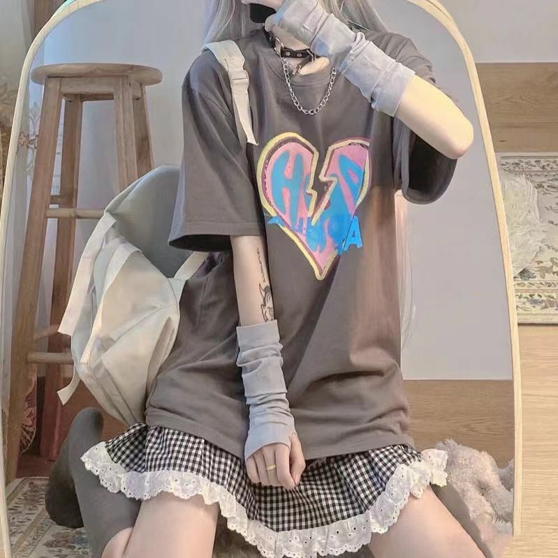 Y2k Goth Lolita Anime cienkie gładkie rękawiczki JK Kawaii dziewczyna Mitten Oversleeve mężczyzna kobiety moda osłona przeciwsłoneczna mankiet bez palców ocieplacze na ręce