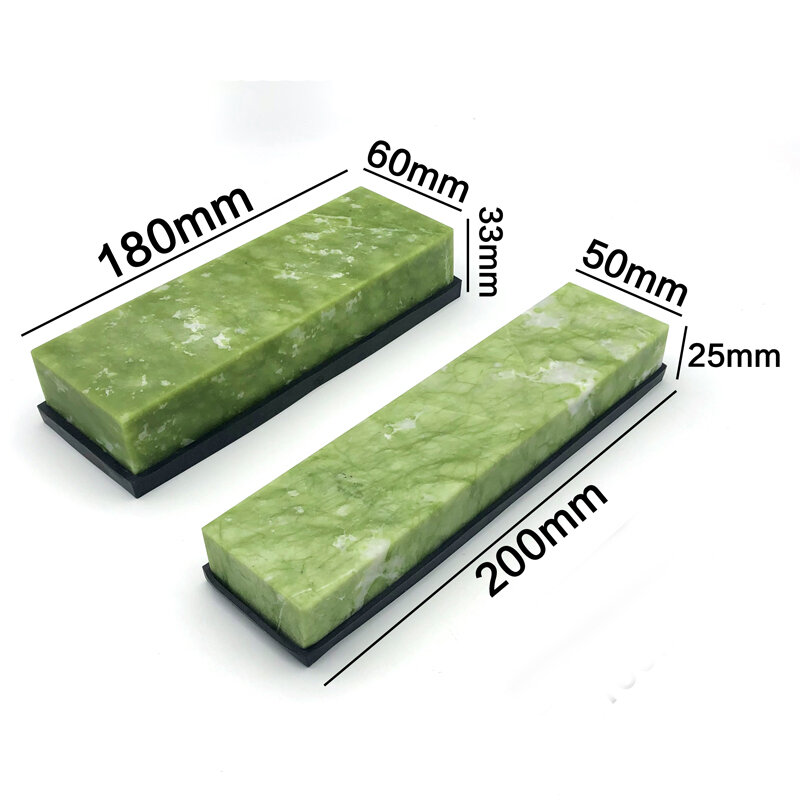 Piedra de afilar de ágata verde Natural, herramienta profesional de afilado fino, grano 400/10000 #, 1500/3000