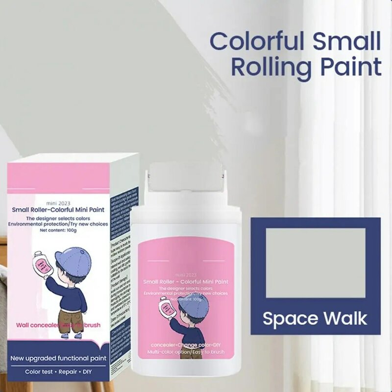 Dettaglio Paint Touch-up Kit dettaglio pennello a rullo Kit di riparazione murale professionale Mini pennello a rullo di vernice per riparazione