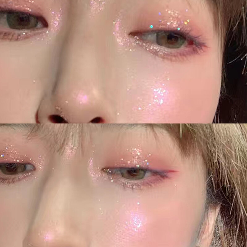 Kawaii Long Lasting Makeup Giltter Diamond Liquid Eye Shadow Professional Waterproof Sweatproof Eye-Shadow cosmetici coreani