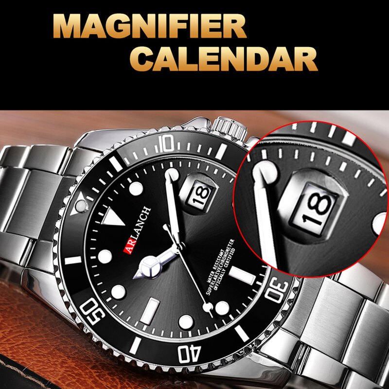 VAVA VOOM-Reloj de pulsera de acero inoxidable para hombre, accesorio de pulsera resistente al agua hasta 30m, estilo militar, de lujo, deportivo, Orologio da uomo