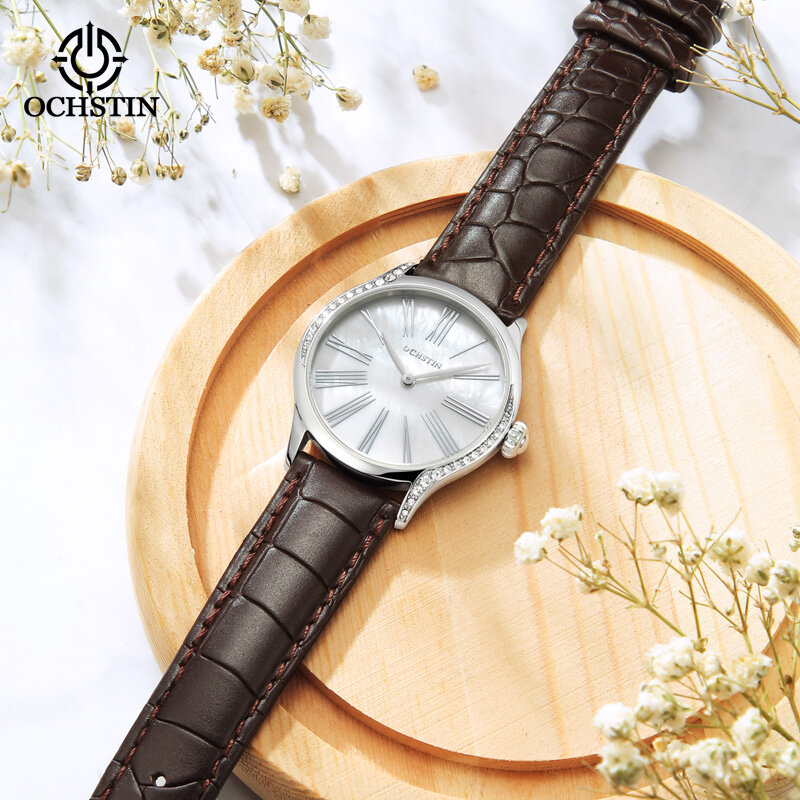 นาฬิกาข้อมือควอตซ์สำหรับผู้หญิง Ochstinparangon Perfection Series นาฬิกาควอตซ์สไตล์ญี่ปุ่นเทรนด์ส่วนตัว2024ยอดนิยม