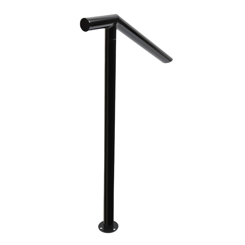 96/102cm Handrail Single Post Stair Railing 220lbs Load-bearing Ladder Type For Stairs 1-2/2-3step