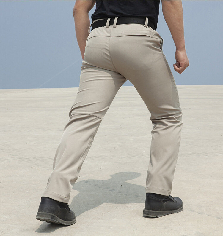 2024 Summer Men's Fishing Pants Windproof Hiking Sports Elastic Pants Fitness Breathable Running Travel Pants