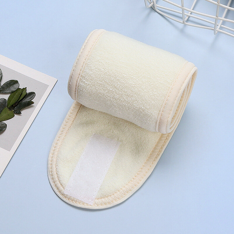 Fascia larga regolabile con accessori per asciugamani morbidi fascia per il lavaggio, trucco da bagno fascia per il viso Spa da donna Yoga Spa