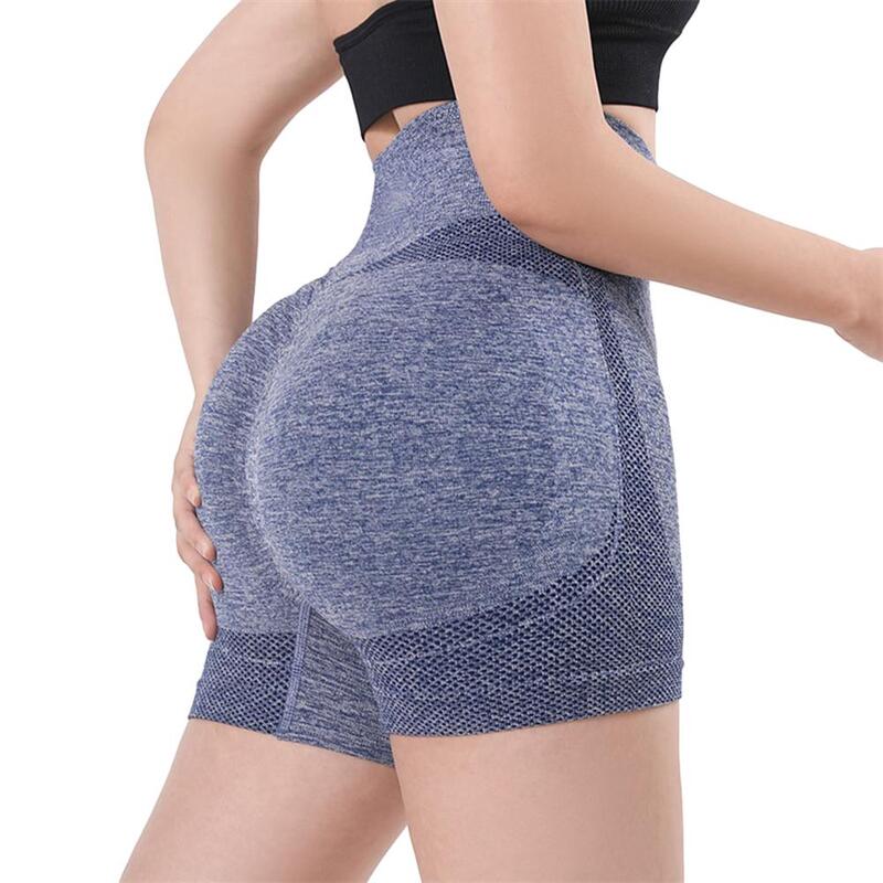 Ladies Yoga Shorts High Waist Workout Fitness Shorts Breathable Lift Butt Fitness Gym Running Women Short Pants