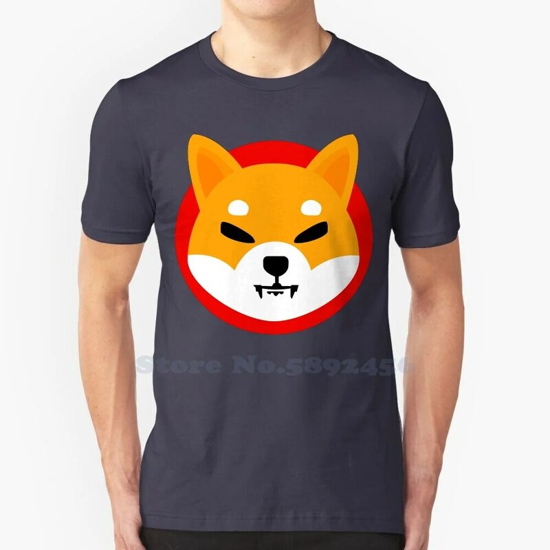 Shiba Inu (Shib) Casual Streetwear Print Logo T-Shirt Grafisch 100% Katoenen T-Shirt