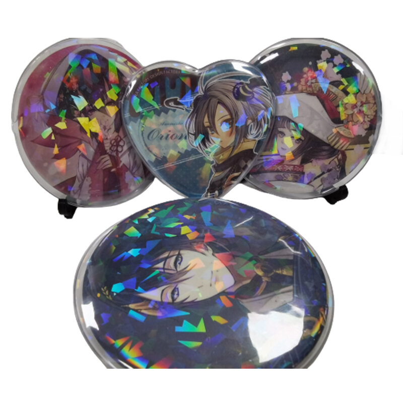 Clear Laser Protector Cover Bescherming Case Voor Anime Badge Pinnen Badges Cartoon Knop Japanse Pijn Tas Ita Tassen Accessoire