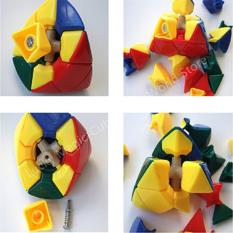 Qiyi-3D Sequential Masterix Rice Dumpling Speed Cube, Stickerless Puzzle Brinquedos, 3x3x3