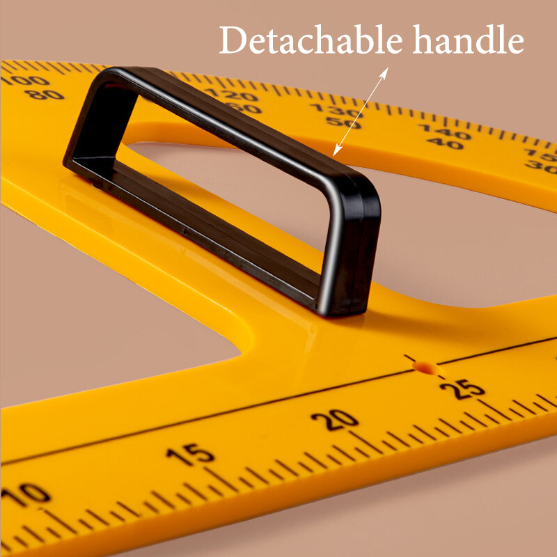 교사 교육용 삼각형 눈금자 각도기, 나침반 수학 그리기 도구, 50 cm, 100cm 직선 눈금자