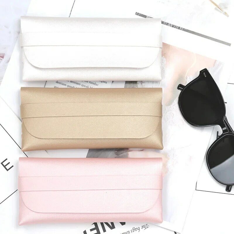 PU Leather Soft Glasses Bag Sunglasses Reading Eyeglasses Protective Cover Case Pouch Eyewear Protector Case Glasses Accessories