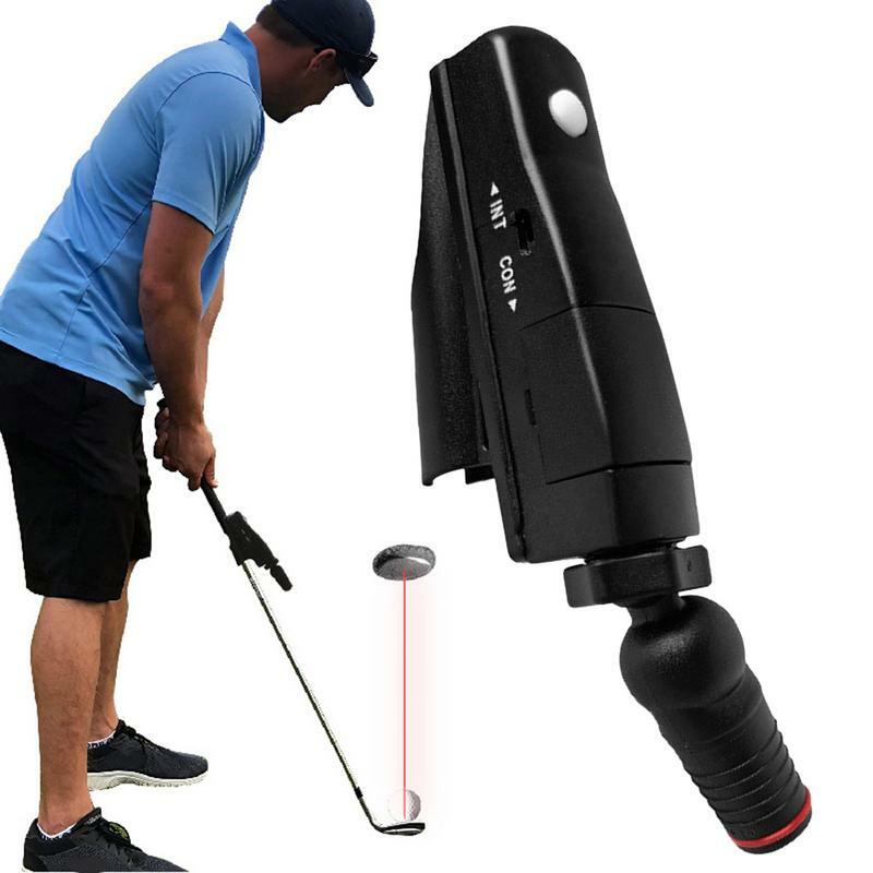 Прицел для клюшки для гольфа, портативный вспомогательный инструмент для тренировок, многофункциональный лазерный черный клюшка, аксессуары для гольфа, корректирующий инструмент