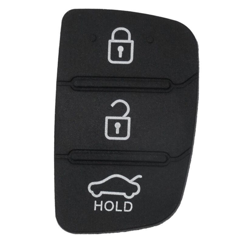 Rubber Pad Remote Key Cover Case 3 Button Fob Shell For Hyundai Creta I20 I40 Tucson Elantra IX35 IX45 Car Accessories