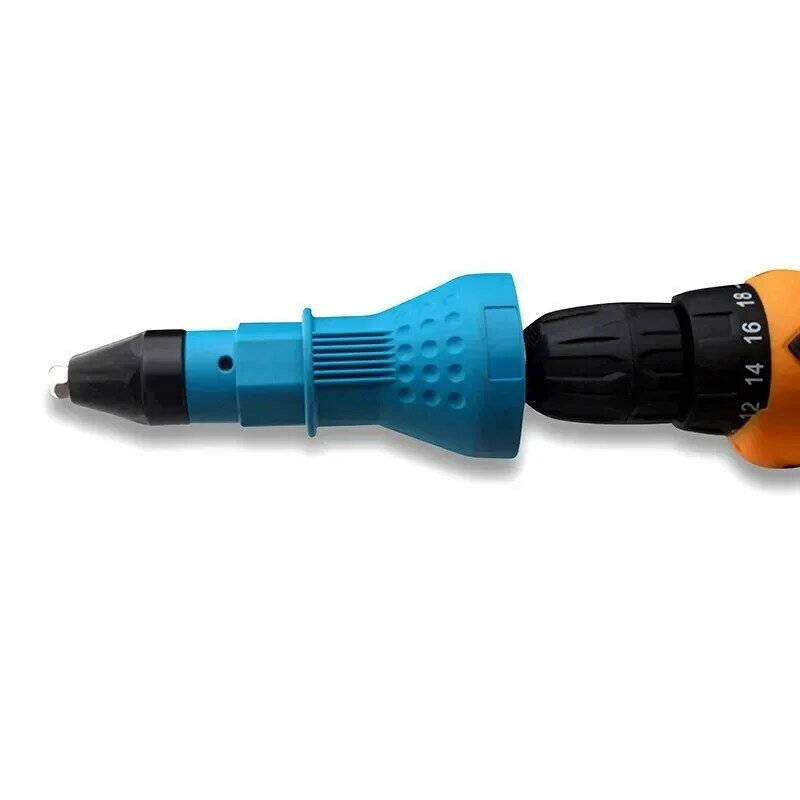 Electric Pull Rivet Gun Tool Cordless Drill Insert Nut For Blind 2.4 To 4.8mm Adapter Riveting