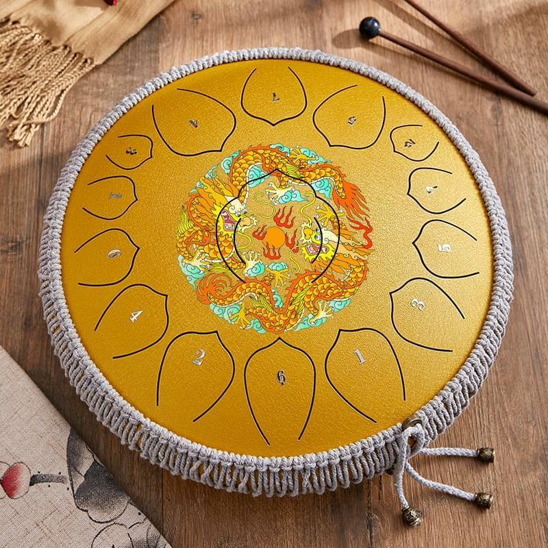15 note-steel tongue drum steel tongue percussion drum high quality steel accept personalized customization