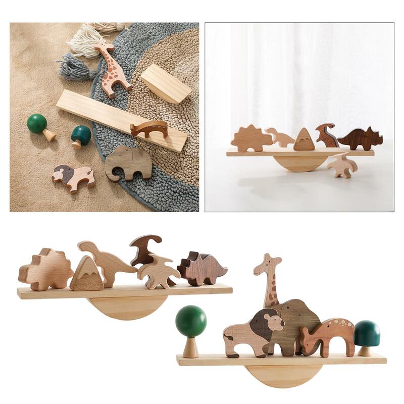 Деревянная игрушка-блок для балансировки, детские развивающие игрушки для дошкольного раннего обучения, игрушки Монтессори с гладкой поверхностью, мелкая моторика