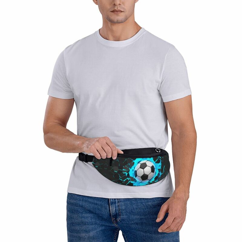 Tas dada sepak bola Unisex, tas dada olahraga Unisex, tas selempang Diagonal bentuk bola sepak bola untuk pria dan wanita
