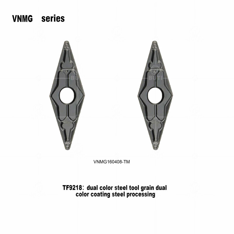 DESKAR VNMG160408-TM TF9218 asli, alat bubut CNC sisipan karbida untuk bagian baja pemotong untuk pemrosesan baja 100%