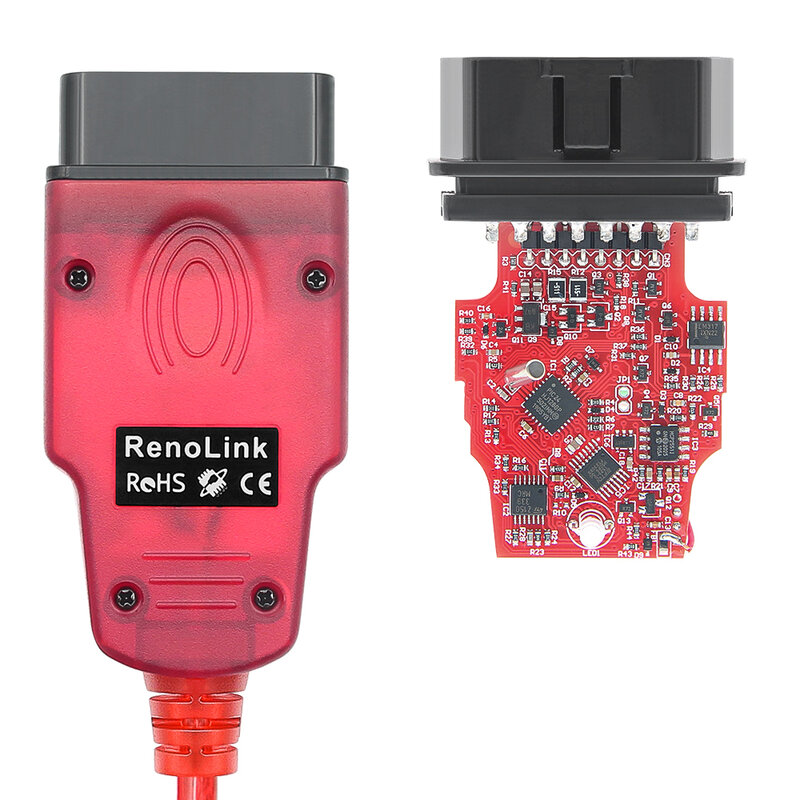 Renolink V1.99 V1.98 OBD2 interfejs diagnostyczny dla programisty Renault D-acia ECU resetowanie kodowania klawiszy narzędzie do dopasowania deski rozdzielczej