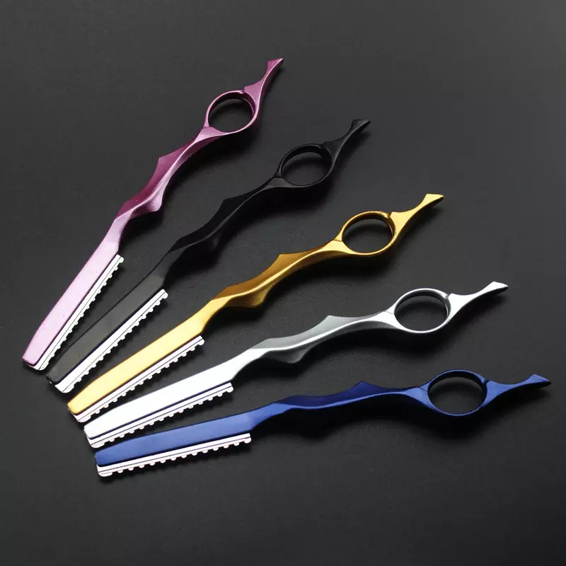 Maquinilla de afeitar profesional de acero inoxidable para peluquería  cuchillo de corte de pelo  herramientas de salón Japón