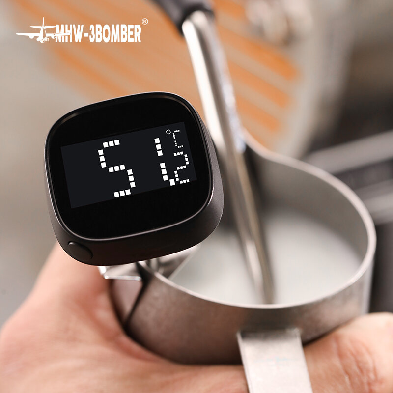 Termómetro Digital de lectura instantánea para café, MHW-3BOMBER para Latte Art Pen, jarra de espuma de leche, elegante, accesorio de cocina para Barista del hogar