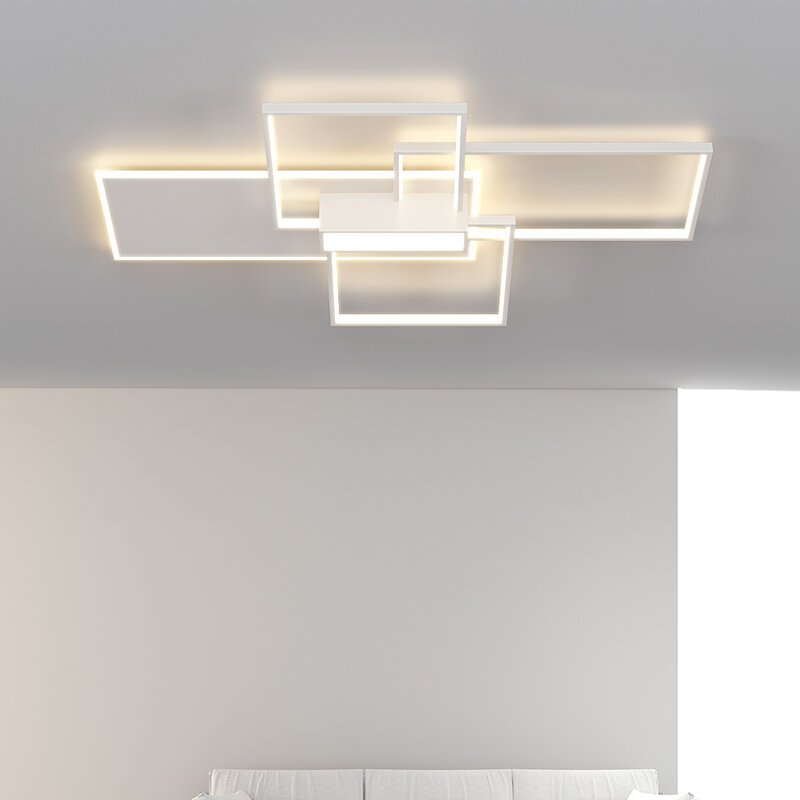 Nowoczesny żyrandol Led salon zawieszka do sypialni światła z funkcją zdalnego sterowania oświetlenie wewnętrzne domu wystrój żyrandol