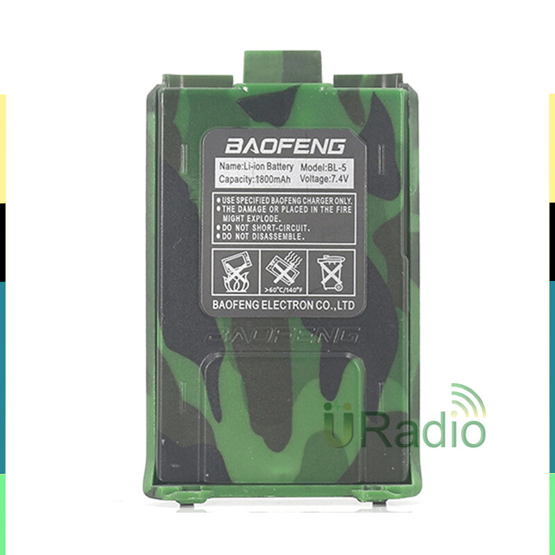 4 pces ou 10 pces UV-5R bateria original baofeng walkie talkie acessórios para baofeng uv 5r 1800mah rádio 7.4v li-ion bateria uv5r