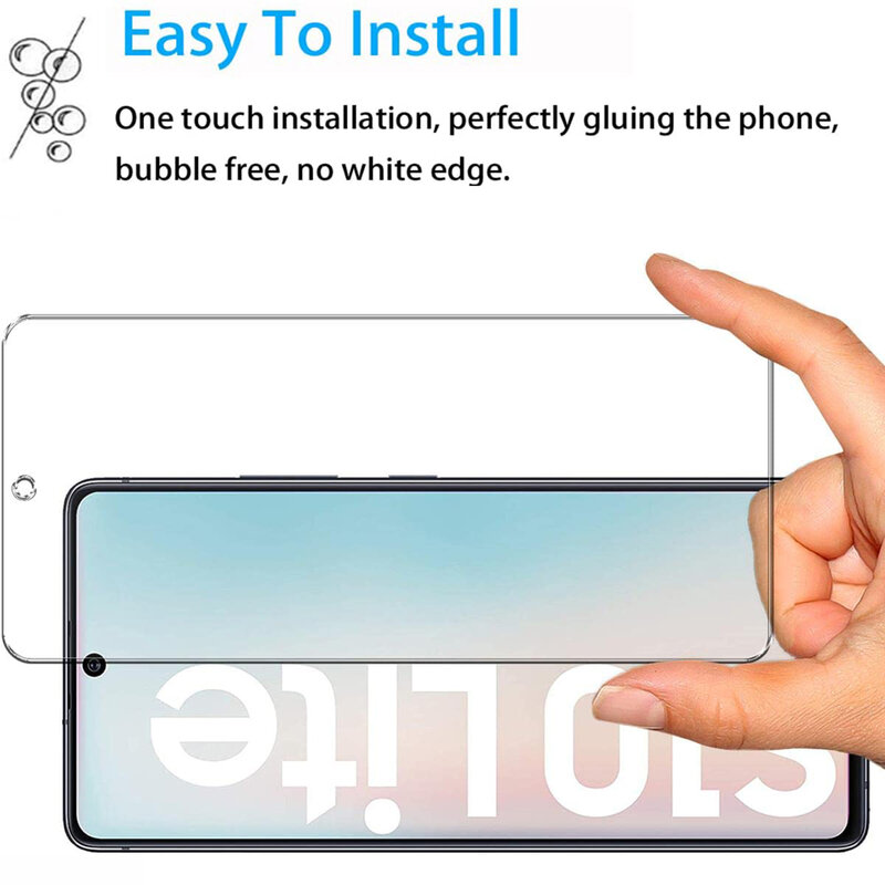 2/4Pcs Hoge Auminum Gehard Glas Voor Samsung Galaxy S10 Lite Screen Protector Glas