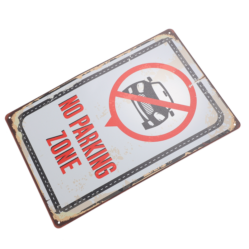 Signs No Parking Decorative Painting/hanging Picture for Warning Do Not Here Safety Warnings