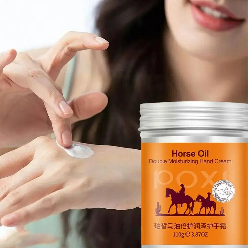 Krem do rąk z olejem końskim przeciw starzeniu się zimowy balsam do pielęgnacji skóry 110g krem wybielający do pielęgnacji dłoni Nourishi R7A7